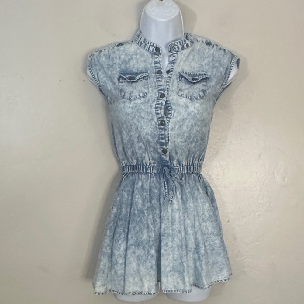 DKNY Blue Denim Mini Dress